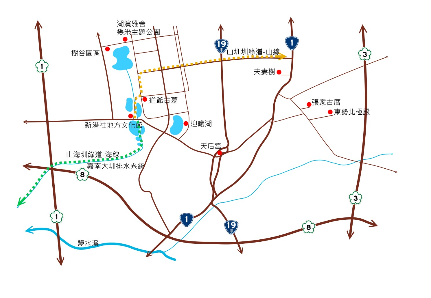 新市基本道路路線圖